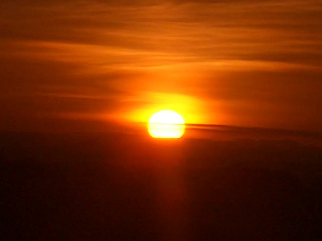 African savannah sunrise over the rangeland